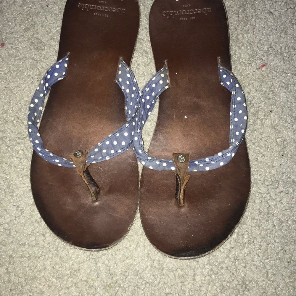 Abercrombie Leather Flip flops